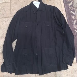 Ramon Puig Linen Guayabera L Shirt